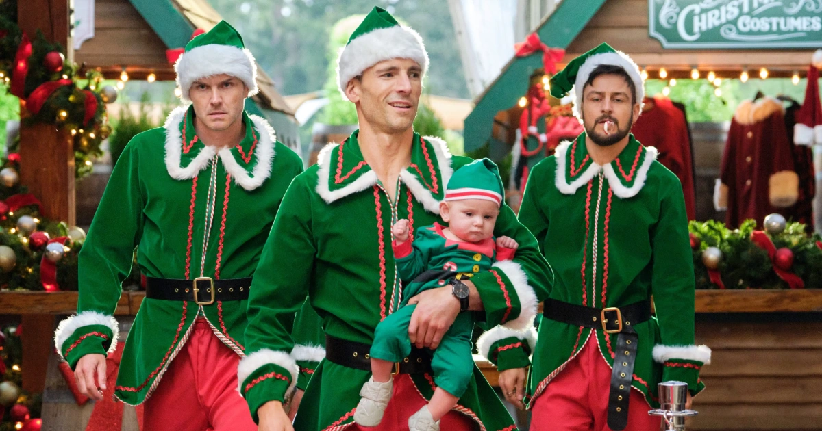 Campbell, Walker & Hynes dans "Three wise men and a baby"