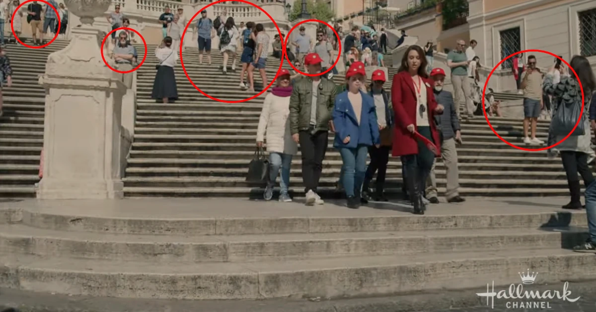 tournage de "Christmas in Rome"